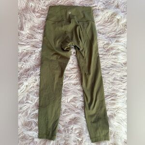 Lululemon Align High Rise Leggings Olive Green Size 6